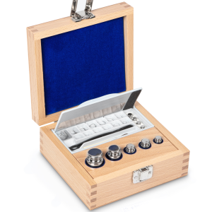 Gewichtenset E1 1 mg - 100 g in houten koffer - KERN 303-03