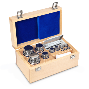 Gewichtenset E1 1 mg - 2 kg in houten koffer - KERN 303-07