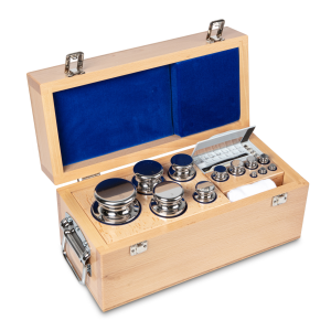 Gewichtenset E1 1 mg - 5 kg in houten koffer - KERN 303-08