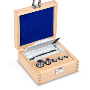 Gewichtenset E2 1 g - 100 g in houten koffer - KERN 314-03